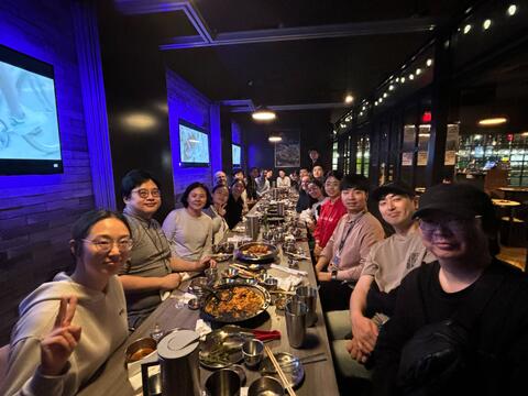 Lab dinner with SUHF Foundation